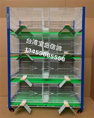 台湾原装进口高级配对笼四层带不锈钢栖架8个专利产品