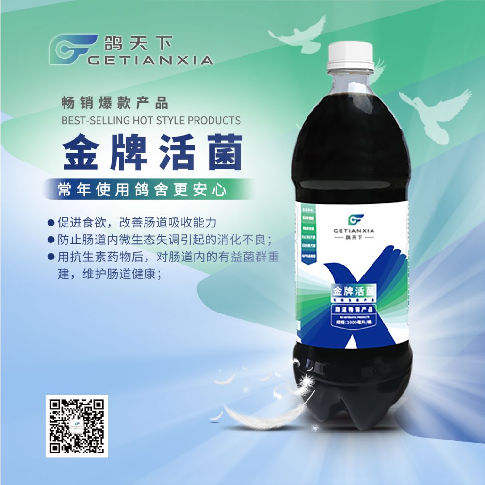金牌活菌(种鸽必备活菌,常年使用更安心)